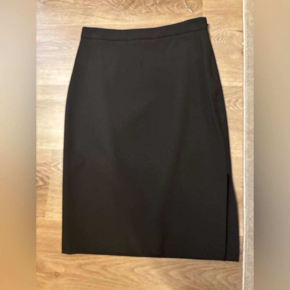 NWOT✨ banana republic BLACK LIGHTWEIGHT WOOL PENCIL SKIRT size 0P - Picture 6 of 7